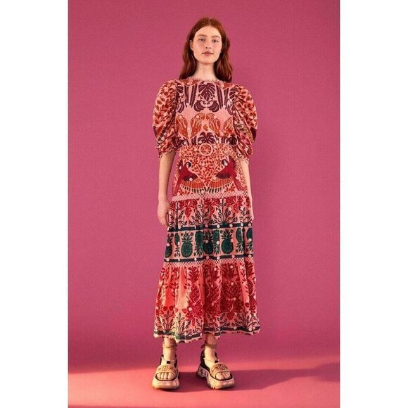 FARM Rio Multicolor Maxi Skirt - Picture 1 of 8